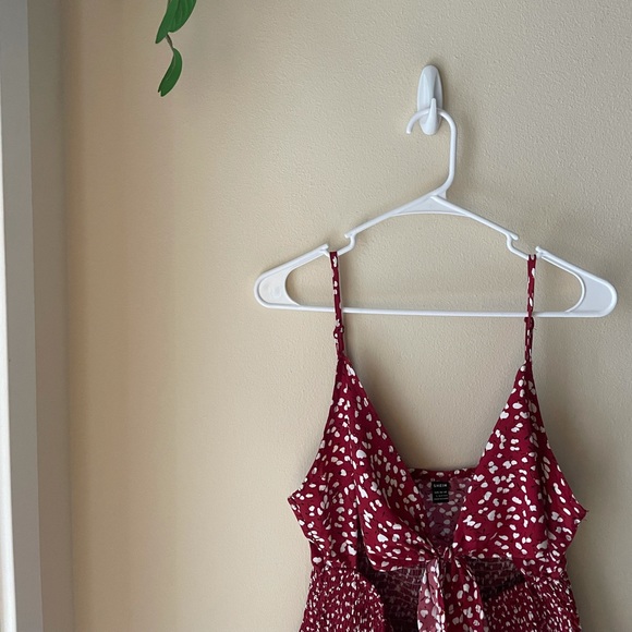 Red Floral Romper - Picture 4 of 10